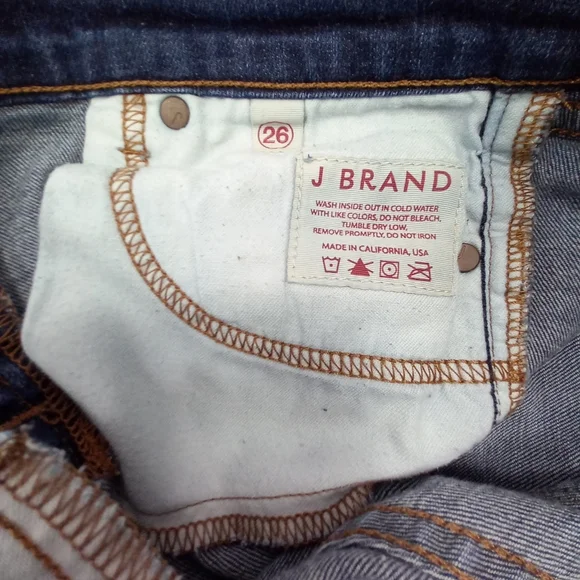 J BRAND PURE Navy Blue Denim Skinny Leg Jeans WornButNotWornOut - Picture 9 of 15